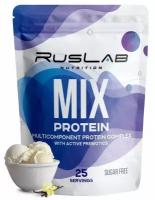 Протеин RusLabNutrition MIX Protein 70% Ванильное мороженое, спортивное питание, 800 г