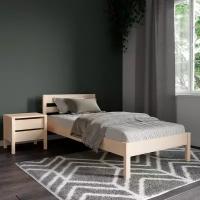 Односпальная деревянная кровать Hansales 90x200 см для здорового и крепкого сна