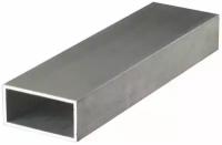Труба профильная алюминиевая АД31Т размер 100х20 мм стенка 2 мм длина 1200 мм. ( 120 см ) Трубка профиль металлическая квадратная Алюминий