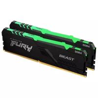 Оперативная память Kingston FURY Beast RGB 64 ГБ (32 ГБ x 2 шт.) DDR4 DIMM CL18 KF436C18BBAK2/64