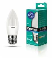 Лампа 10W E27 свеча светодиодная LED10-С35/865/E27 (10W=90Вт 850Lm 220В) Camelion