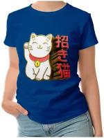 Женская футболка «Денежный Кот Манэки Нэко - Maneki Neko Cat»