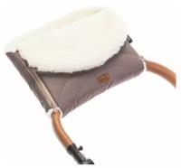 Nuovita Муфта меховая для коляски Tundra Bianco cioccolata/шоколад