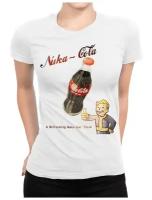 Футболка с принтом Игра Fallout / Nuka-Cola / Vault Boy / Волт-Бой / Ядер-Кола / Женская