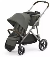 Cybex Gazelle S с корзиной и дождевиком (Soho Grey на шасси Taupe)