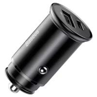 Автомобильное зарядное устройство Baseus Circular Metal PPS Quick Charger Car Charger 30W (Support VOOC) (CCYS-C01) (black)