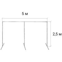 Стойка пресс волл для баннера (П-образная) 2,5 м. / 5 м. GOZHY