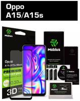 Защитное стекло Mobius для Oppo A15/A15s 3D Full cover (Black)