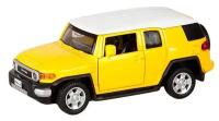 Легковой автомобиль Пламенный мотор Toyota FJ Cruiser 870130 1:43, 8 см, желтый