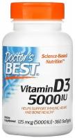 Doctor`s Best Doctor's Best Витамин D-3, 125 мкг (5000 IU) 180 капсул