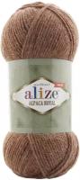 Пряжа Alize Alpaca Royal NEW карамельно-коричневый (558), 55%акрил/30%шерсть/15%альпака, 250м, 100г, 2шт