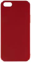 Чехол для iPhone 5/5S/SE / Айфон 5/5S/SE, с покрытием софт тач, пластиковая накладка красный