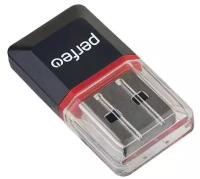 Кард-ридер Perfeo PF-VI-R008, USB/Micro SD, чёрный