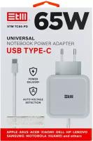 Блок питания для ноутбука с быстрой зарядкой и разъемом USB-C подходит для Apple MacBook, Air, Pro 15, Asus, Acer, HP, Lenovo, 65Вт STM TC65-PD