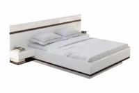 Кровать SV Мебель Соло с подъёмным механизмом белый / венге / белый глянец 205.2 х243.5х100 см