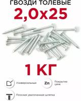 Гвозди толевые Профикреп оцинкованные 2 х 25 мм, 1 кг