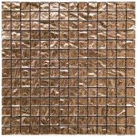 Мозаика из стекла Natural Mosaic BSA-07-20 коричневый темный квадрат глянцевый