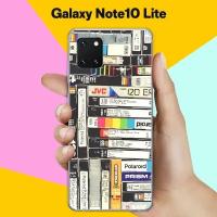 Силиконовый чехол на Samsung Galaxy Note 10 Lite Кассеты / для Самсунг Галакси Ноут 10 Лайт