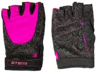 Перчатки для фитнеса Atemi, черно-розовые размер M