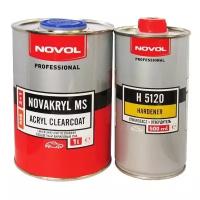 Стандартный лак Novol Novakryl MS 2+1 Acrylic Clearcoat 1 л. с отвердителем 0,5 л