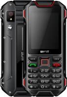 Телефон WIFIT WIRUG F1, 1 SIM, черный/красный