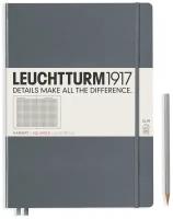 Записная книжка Leuchtturm Master Slim A4+ (в клетку), глубокий серый