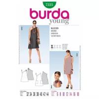 Выкройка Burda 7225-Платье короткое