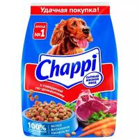 Сухой корм Chappi Сытный мясной обед с говядиной для собак 600 г