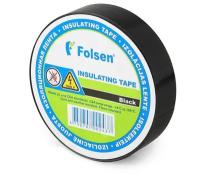 Изоляционная лента FOLSEN 19мм x 33м, черная, Premium от -18oC до +105oC 013104 15892570