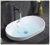 Раковина для ванной CeramaLux 5006С с переливом, белый
