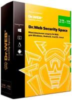 Dr.Web Security Space, коробочная версия с диском, русский, количество пользователей/устройств: 2 ус, 24 мес