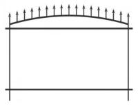 Кованая секция Венера для забора 2.5х1.9 м (без наполнения)