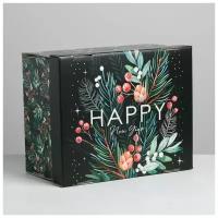 Складная коробка «Волшебного нового года», 30 × 24.5 × 15 см / Новый год