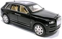 Машинка Rolls-Royce Cullinan 1:24, Роллс Ройс Куллинан 20 см, металлическая моделька коллекционная, все открывается, свет, звук, инерция / Черная