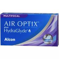Контактные линзы Air Optix (Alcon) Plus HydraGlyde Multifocal, 3 шт., R 8,6, D +5,75, ADD: низкая
