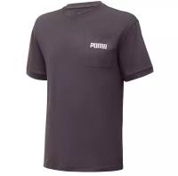 Футболка PUMA Boxy Tee, размер S, серый, черный