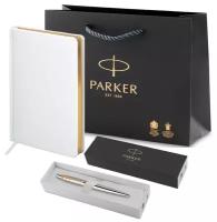 Шариковая ручка Parker Jotter Essential оригинал и ежедневник А5, фирменный пакет Паркер в подарок