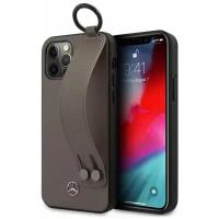 Чехол CG Mobile Mercedes Genuine Leather with Hand Strap Hard для iPhone 12 Pro Max, цвет Коричневый (MEHCP12LLSSBR)