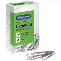 OfficeSpace Скрепки (162153) 28 мм (100 шт.) серебристый 100 шт