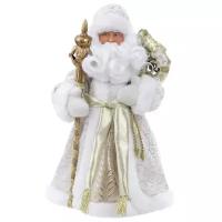 Фигурка Феникс Present Дед Мороз в золотистой шубе 86567, 31.5 см, белый/золотистый