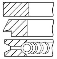 Кольца ДВС поршневые (к-т на 1 поршень) GOETZE 08-705000-00