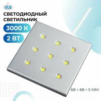 Светодиодный светильник накладной LED FRAXIS-18, 12В, 3000К, GLS