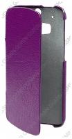 Кожаный чехол для HTC One 2 M8 Armor Case - Book Type (Фиолетовый)