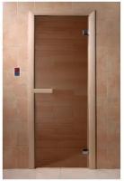 Стеклянная дверь Дорвуд бронза, правая, 1900х700 мм, 1900х700 мм, коробка в комплекте, цвет: бронза
