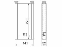 Радиатор Отопителя Салона Toyota Harrier/Aristo #Zs16# 97-05/Progress/ Lexus Rx300/Gs300 97-05 Sat арт. ST-LX45-395-0