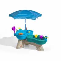 Детский столик с зонтом для игр с водой 