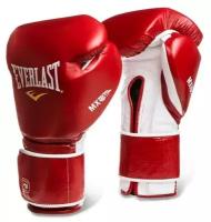 Боксерские перчатки Everlast Mx Training на липучке красные 12 унций 12 унций
