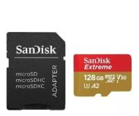 Карта памяти SanDisk Extreme microSDXC 128GB UHS-I A2 V30 U3 R160/W90MB/s (SDSQXA1-128G-GN6MN)