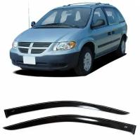 Дефлекторы боковых стекол Cobra Tuning на Dodge Caravan lll, IV 1995-2007 - Ветровики боковых окон для Додж Караван lll, IV 1995-2007