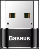 Разъем Baseus Male OTG USB - USB Type-C, 0.01 м, 1 шт., черный